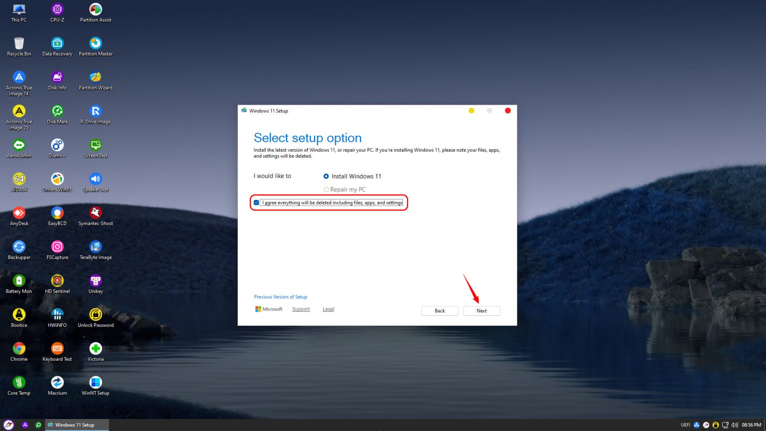 Setup Windah Hướng dẫn cài đặt Windows bằng Setup.exe trên WinPE