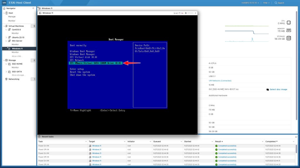 Hướng dẫn Boot USB & File ISO trên VMware ESXi chi tiết